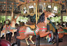 Dentzel Second Row Jumping Horse and Third Row Rabbit